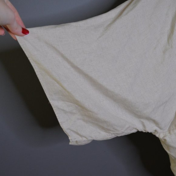 Aritzia Golden By TNA Coastal Kimono Embroidered Linen Sz S/M - Picture 6 of 7